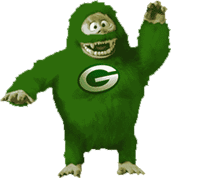 Gif animé Bigfoot vert